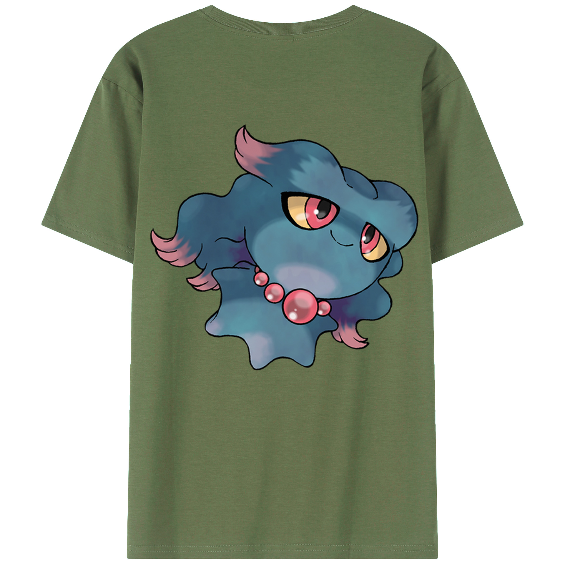 （画像用） ポケットモンスター Pokémon 綿100％ メンズ半袖Tシャツ（バックプリント） 通気性